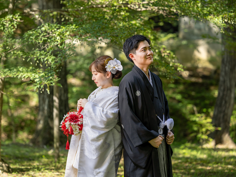 新緑ロケに映える和装フォト♪