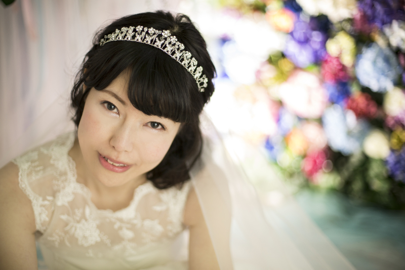 ガーデンスタジオの雪とフォトウェディング