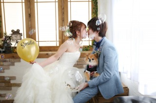 ワンちゃんと♡フォトウェディング