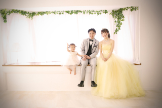 家族でフォトウェディング