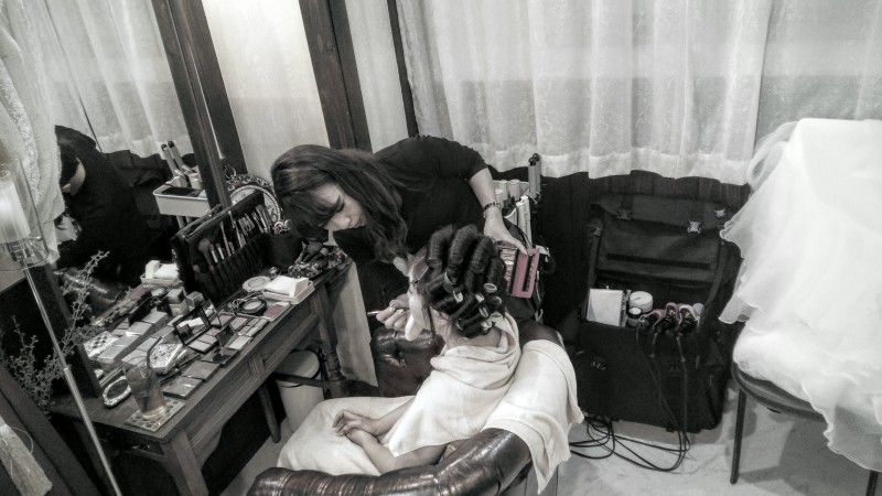 鏡に映る自分・・・