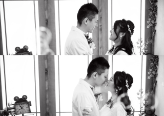 撮影シーン(洋装スタジオ)