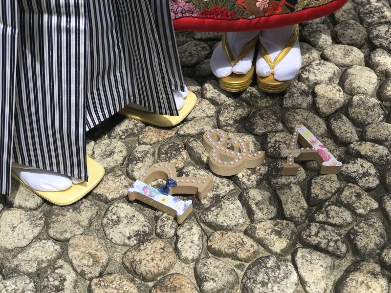 お2人の手作り小物でステキなショットに♡
