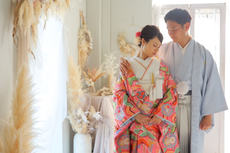 色打掛【ピンク】のご紹介✿