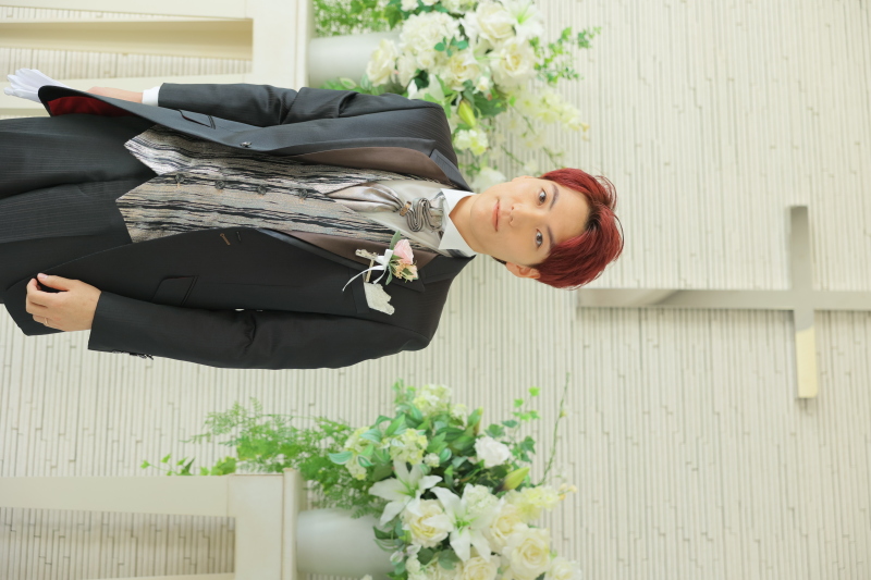 新郎様のヘアメイク