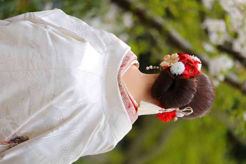 白無垢コーディネートのご紹介【赤色編】