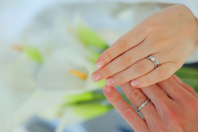 指輪が主役のウェディングフォト♡