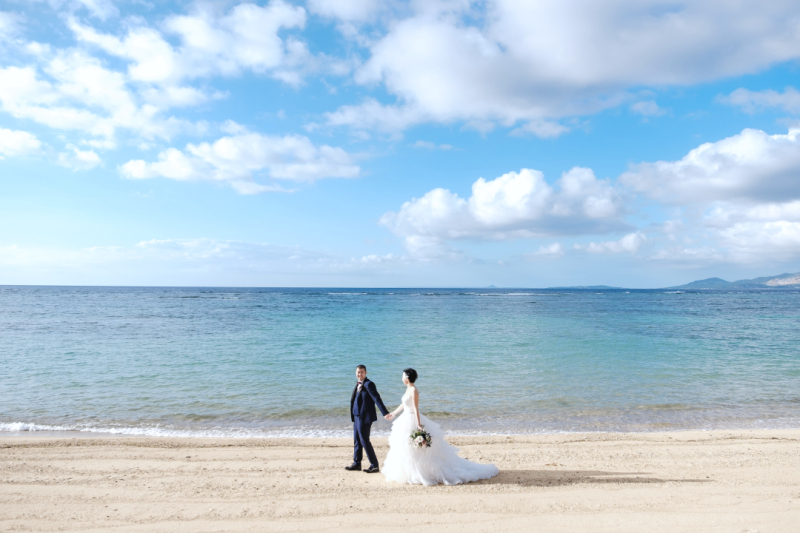 *晴天のビーチ撮影*