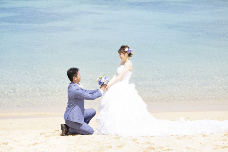 *晴天のビーチ撮影*