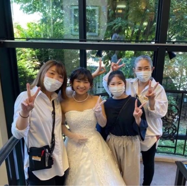 ご新婦様と一緒に！