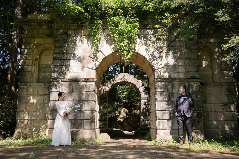七ツ洞公園の洋装ロケーション