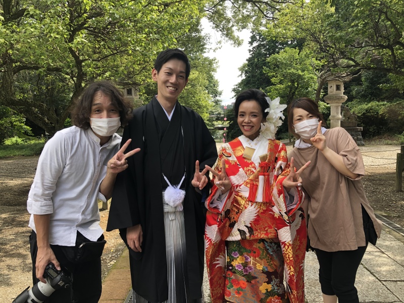 偕楽園和装ロケ