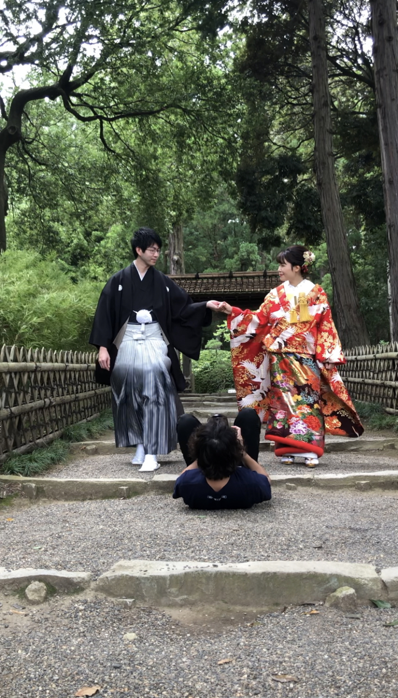 偕楽園和装ロケ