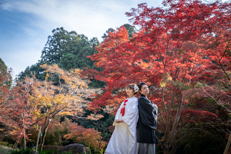 背中合わせポーズ