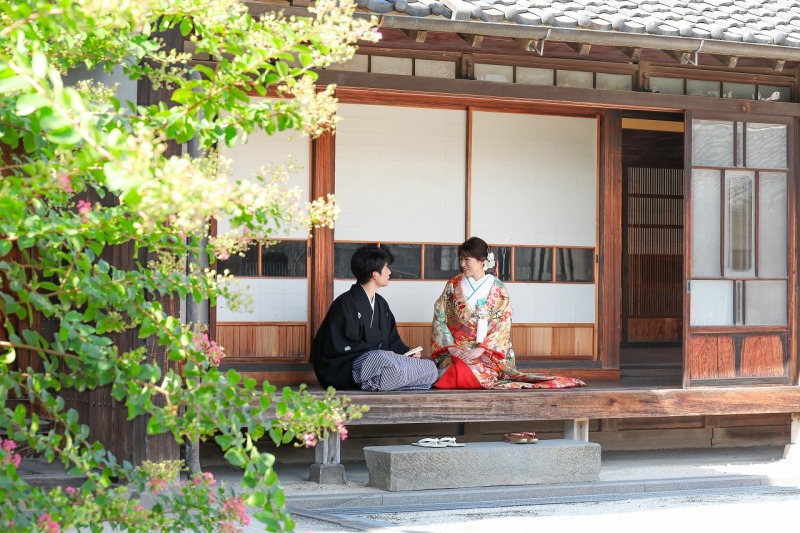 古民家での撮影~大間野町旧中村家住宅~