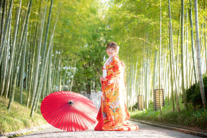 竹林で‼