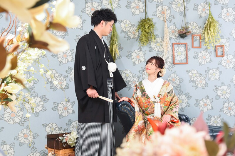 お持ち込みのお面でニッコリ~!
