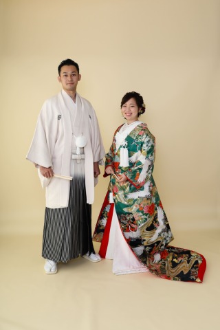 お持ち込みの白紋付で!