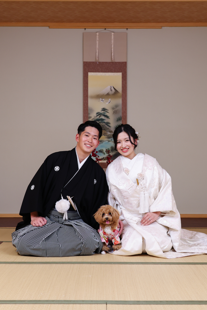 愛犬と一緒に撮影が出来ます！