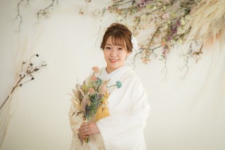洋髪スタイルで白無垢も色打掛も♡