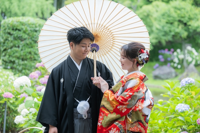 紫陽花の時期のご予約お早めに！