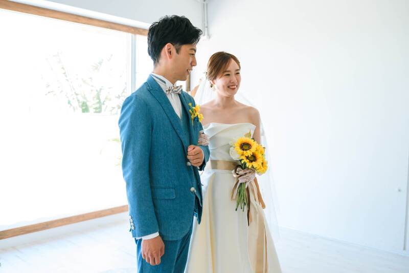 夏じゃない沖縄もこんなに素敵( ᎔˘꒳˘᎔)秋こそふたりだけのフォトウェディング