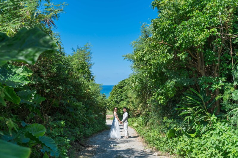 小道の先に
