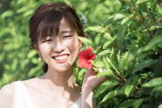 ハイビスカスと一緒に撮影しよう！！！