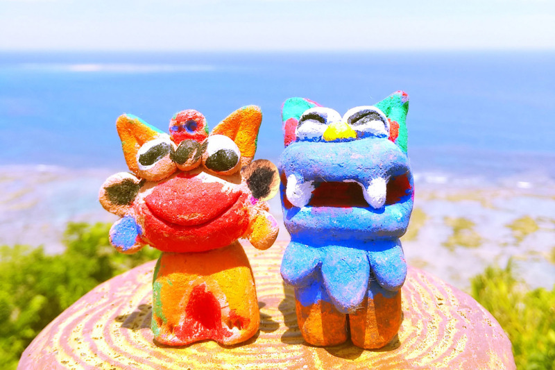 沖縄の思い出プレゼント♪シーサー色付け体験!3月末のお申込まで対象♪