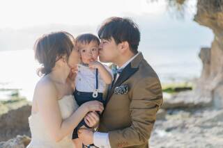赤ちゃんがいても大丈夫ദ്ദി ( ᵔ ᗜ ᵔ )秋の沖縄で叶うファミリーフォト