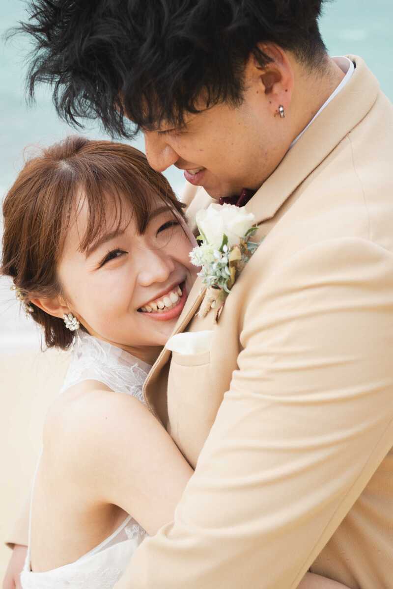 ハグをするショット!こんな写真も撮ってみませんか(´∀`)