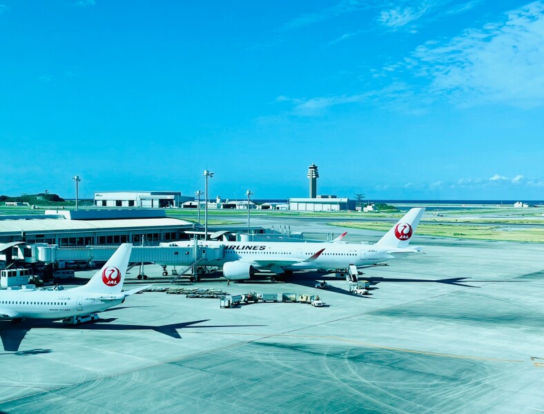 沖縄旅行☺︎ 飛行機で快適な旅へ!
