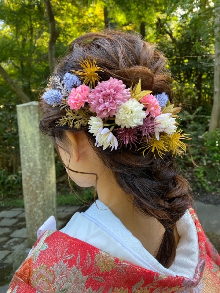 新婦のヘアアレンジについて