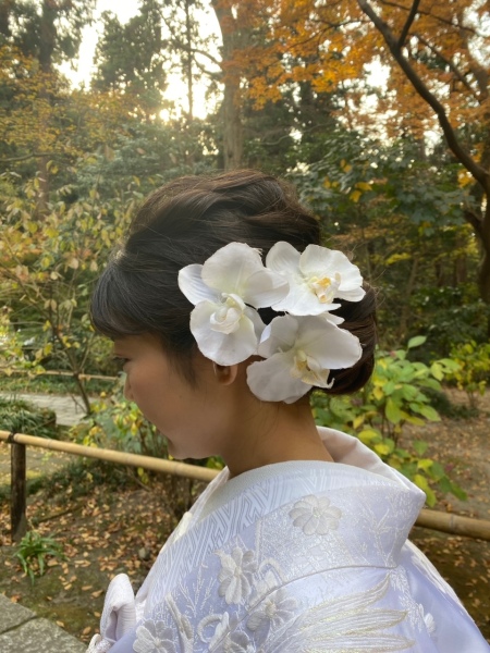 新婦のヘアアレンジについて