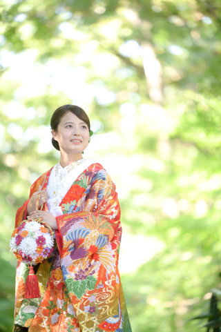 お着物にワンアクセント★