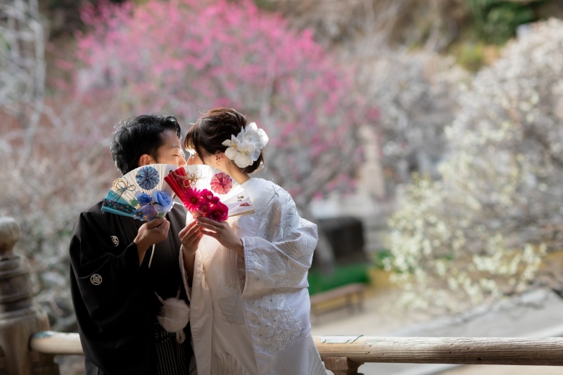 桜より狙い目？鎌倉・華雅苑で叶える「梅」の前撮り