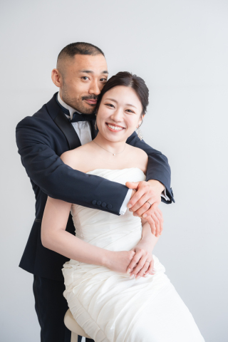 自然な笑顔で