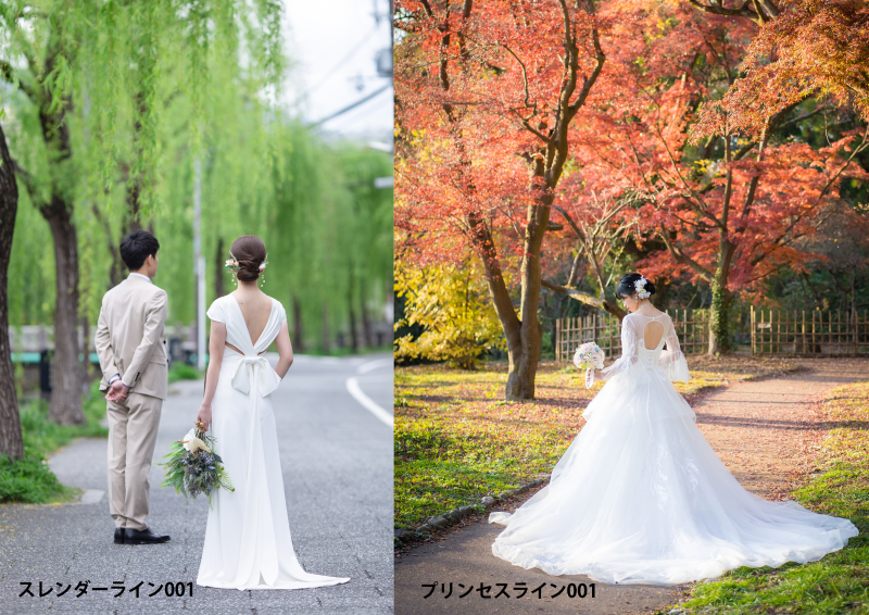 ドレス選びは後ろ姿にも注目!