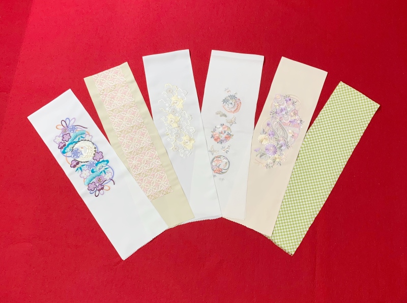 【新作】刺繍半衿♪