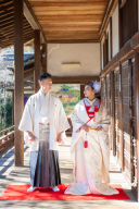 白無垢に薄紫の色掛下