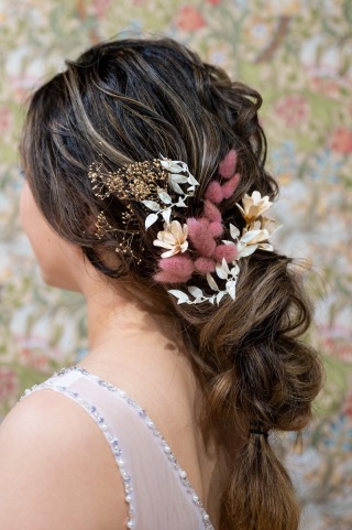 和装にも洋装にも！！ドライフラワー風ヘッドパーツ