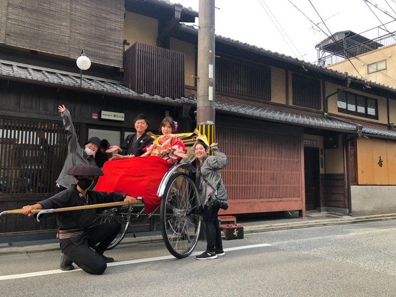 撮影で人力車に乗ろう♪(^O^)/