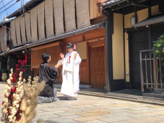 本日の撮影♡(祇園・白無垢)