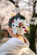 有料髪飾りで一番人気は百合！！