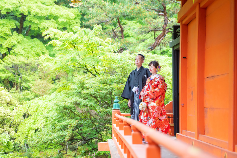 新緑シーズンはお寺で前撮り！