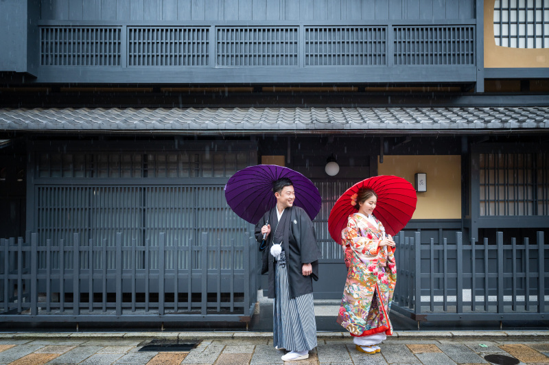雨天のロケ撮影