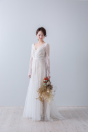 早春の洋装撮影に長袖ドレス！！