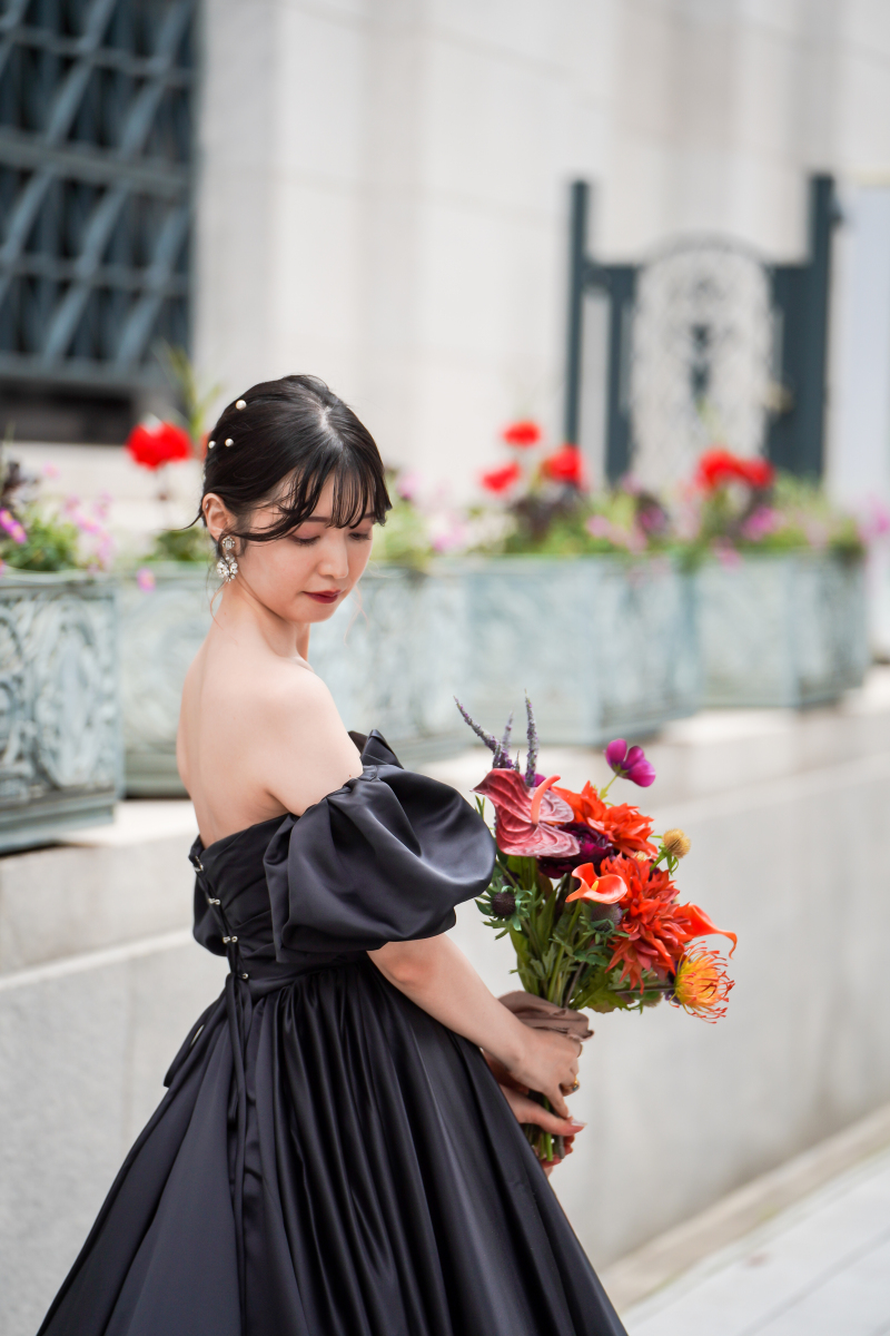 NEW黒ドレスとブーケ入荷しました♡♡ブラックドレス旧居留地編♡♡