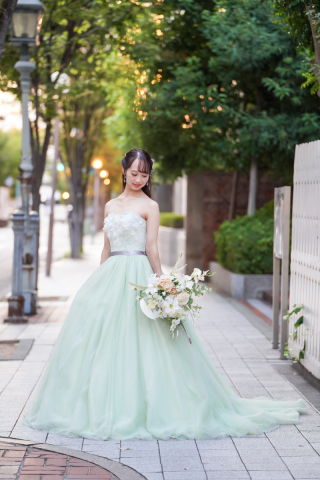 ☆ドレス紹介〜グリーンチュールドレス〜☆