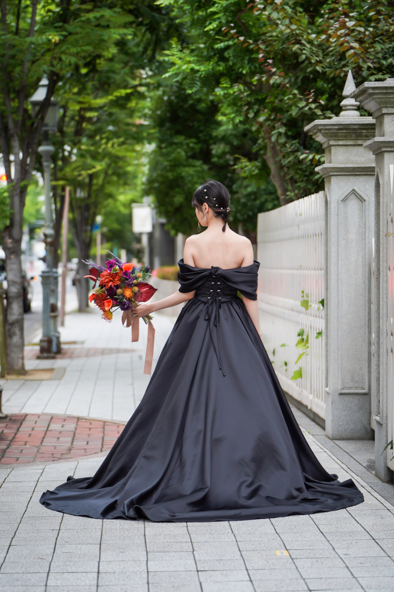 NEW黒ドレスとブーケ入荷しました♡♡ブラックドレス旧居留地編♡♡